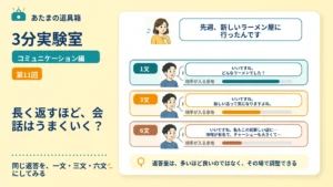 長く返すほど、会話はうまくいく？
