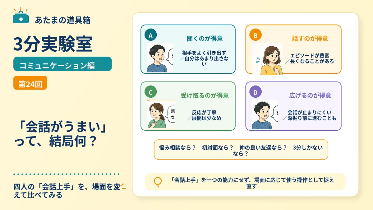 「会話がうまい」って、結局何？