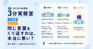 第16回｜同じ言葉をくり返すのは、本当に悪い？