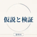 思考OS 第3章｜仮説と検証