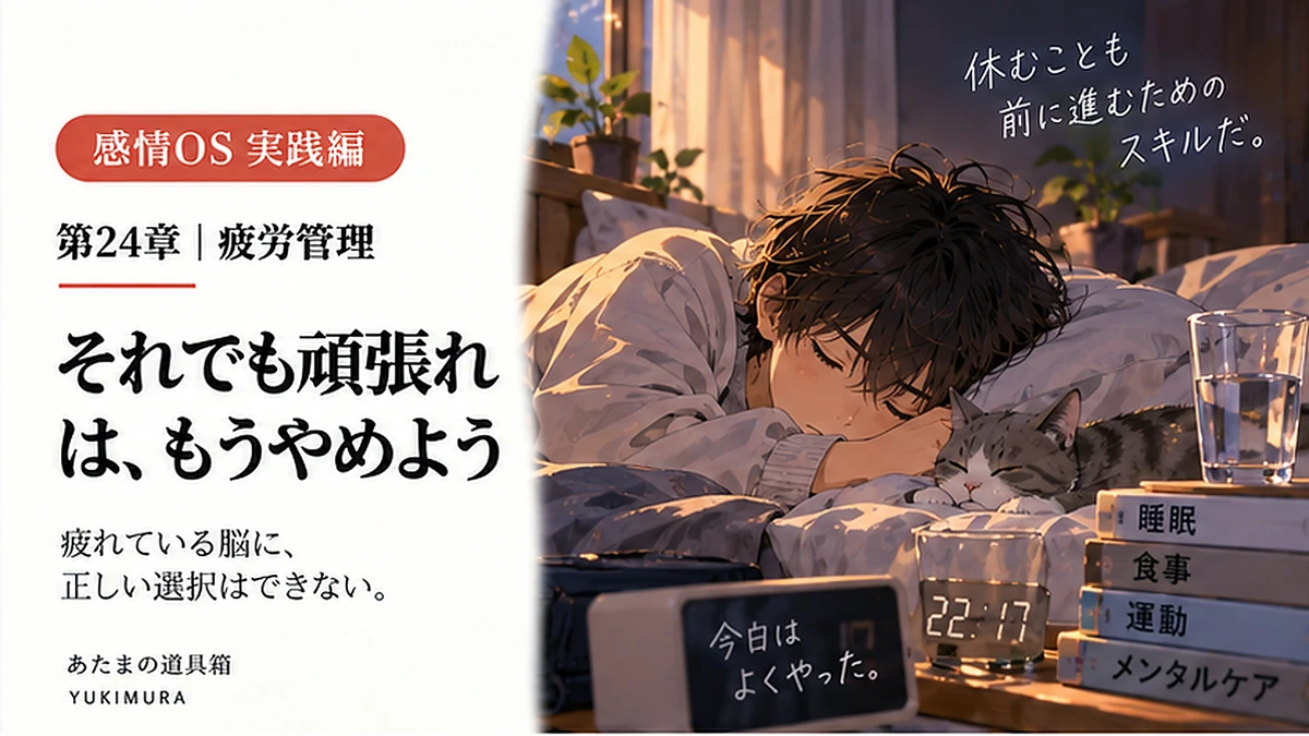 疲れた夜に、人生の結論を出さない