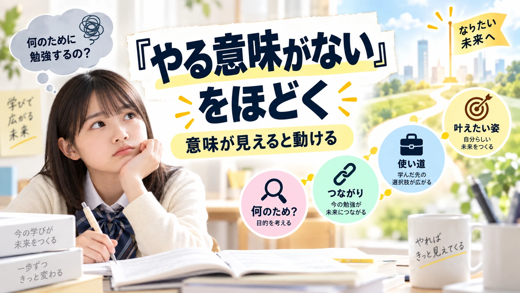 「やる意味がない」子に何をする？｜目的・自分との関係・面白さ・遠い成果を分けて考える