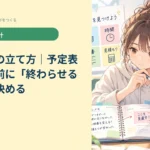 勉強計画の立て方｜予定表を埋める前に「終わらせる単位」を決める
