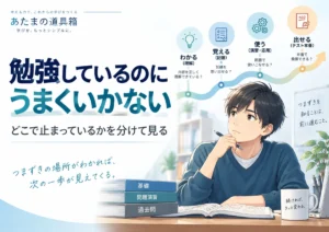勉強しているのに成績が上がらない｜「どこで止まっているか」から原因を分ける