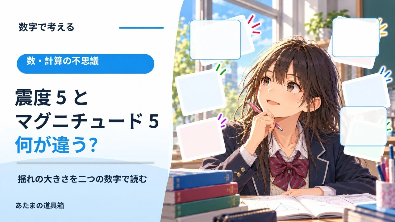 震度5とマグニチュード5は何が違う？ 揺れの大きさを二つの数字で読む