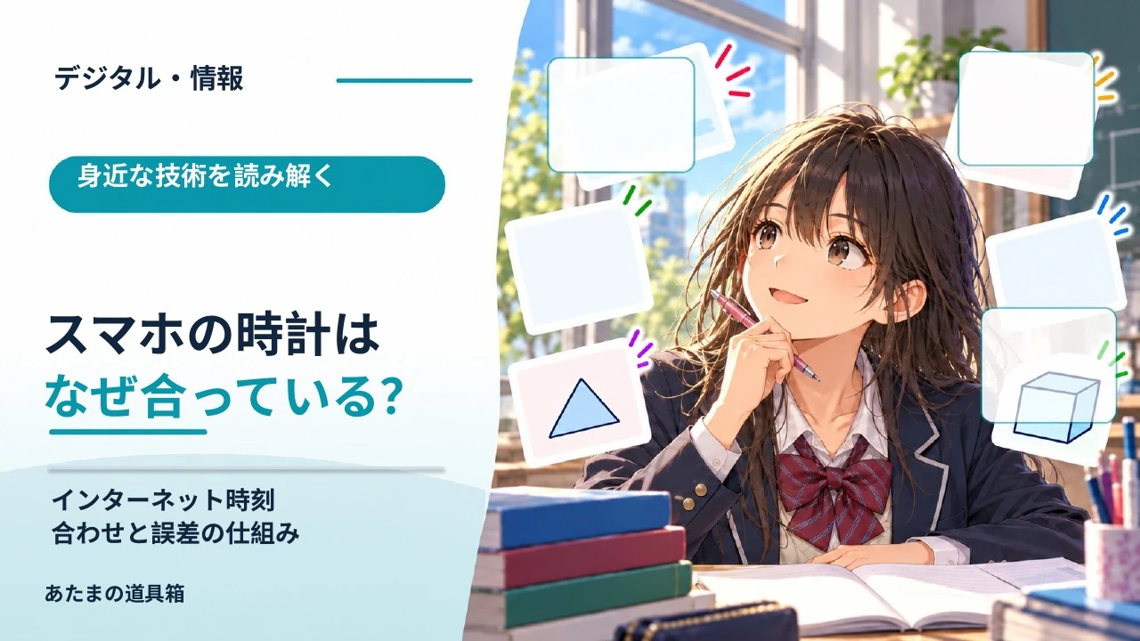 スマホの時計はなぜ合う？ インターネット時刻合わせと誤差の仕組み