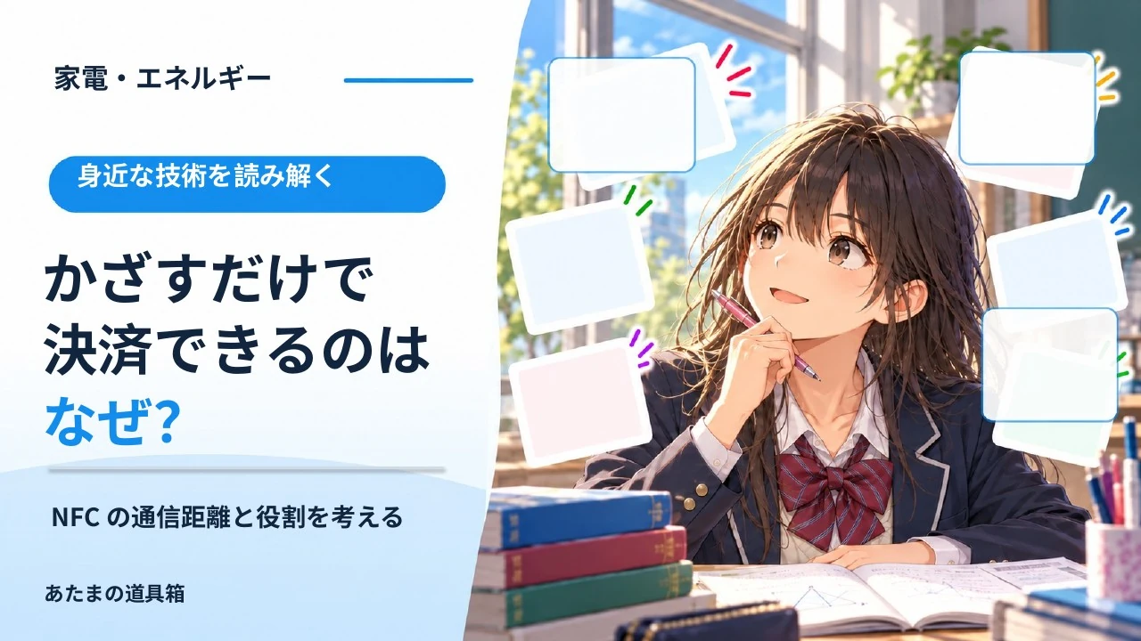 スマホをかざすだけで決済できるのはなぜ? NFCの通信距離と役割を考える