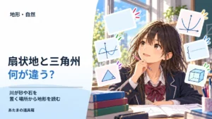 扇状地と三角州は何が違う？ 川が砂や石を置く場所から地形を読む