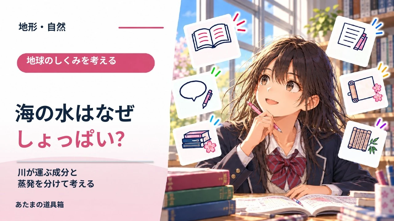 海の水はなぜしょっぱい？ 川が運ぶ成分と蒸発を分けて考える