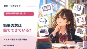 鉛筆の芯は鉛でできている？ HとBで書き味が違う理由