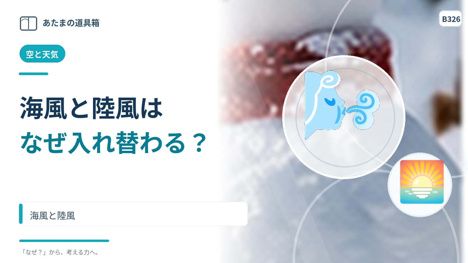 海の近くは昼と夜で風向きが変わる？ 海風と陸風