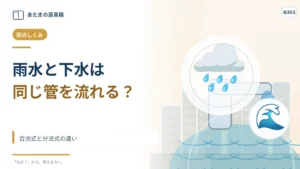 雨水と生活排水は同じ管を流れる？ 合流式と分流式の違い