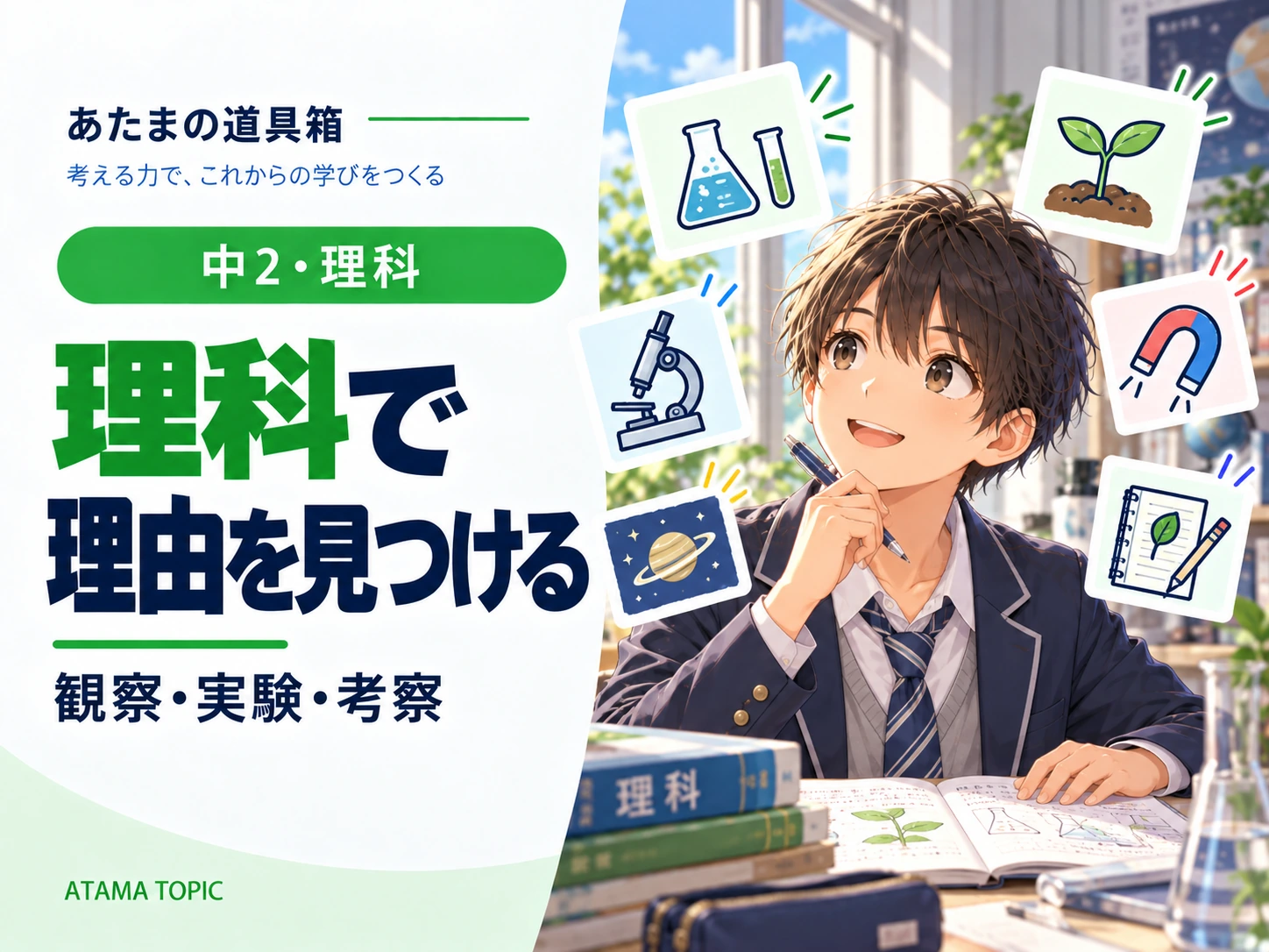 化学反応式の問題｜係数合わせを「原子の在庫表」で解く