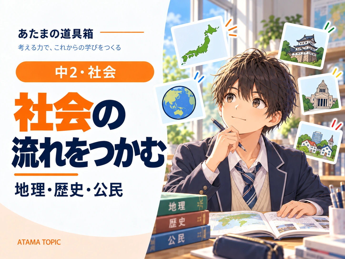 中学地理「日本の地域的特色と地域区分」テスト｜区分の基準を問う