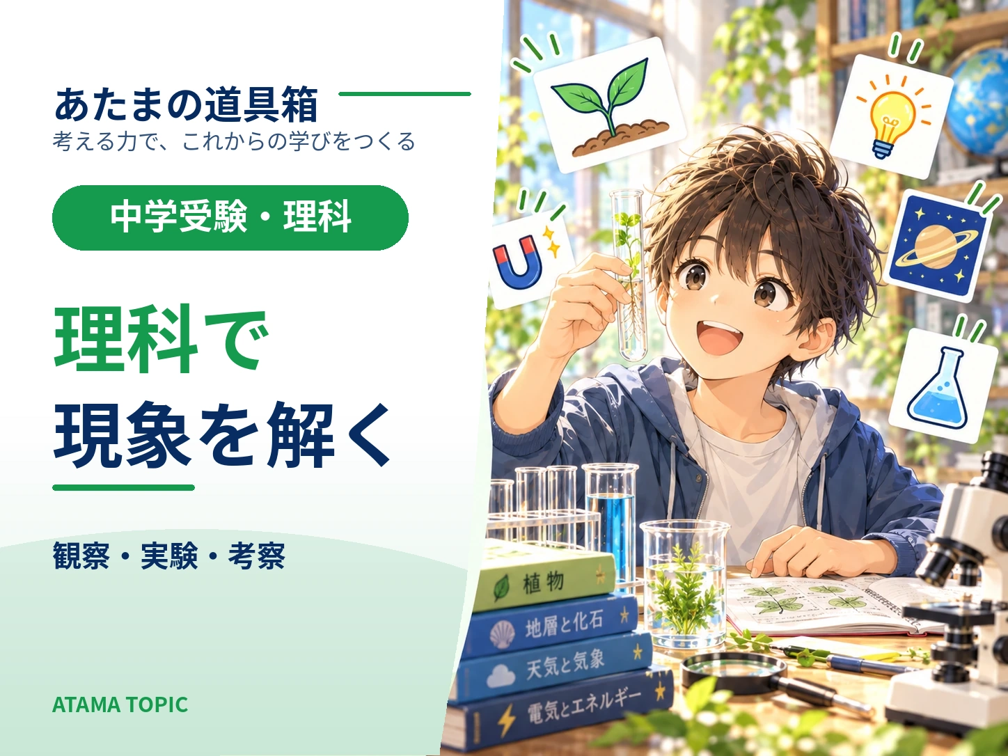 中学受験「太陽の動き」｜影を追うと方角と時刻がつながる