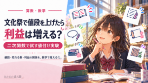 文化祭で値段を上げたら利益は増える？ 二次関数で試す値付け実験