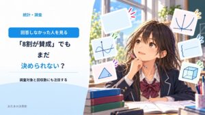 アンケートで「8割が賛成」。答えなかった人はどこへ行った？