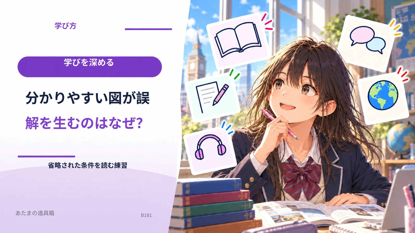 分かりやすい図が誤解を生むのはなぜ？ 省略された条件を読む練習